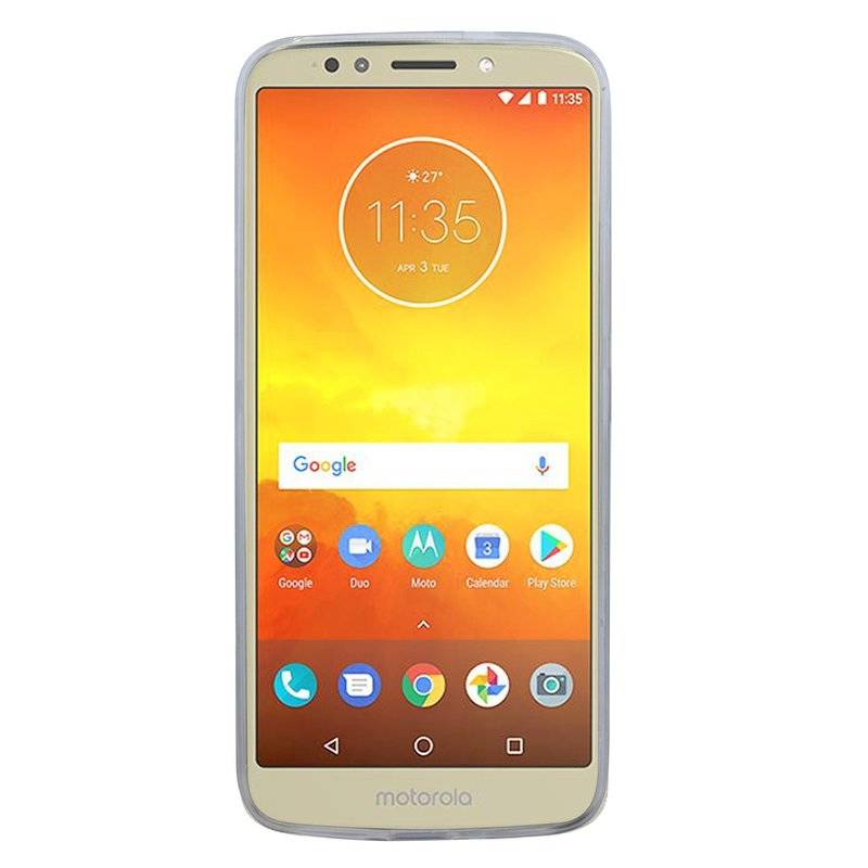 Motorola Moto E5 Handy Silikon Schutzhülle Cover Case Transparent