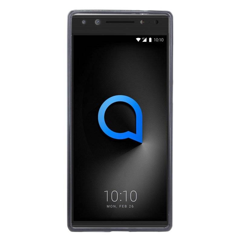 Alcatel A5 Handy Silikon Schutzhülle Cover Case Schwarz
