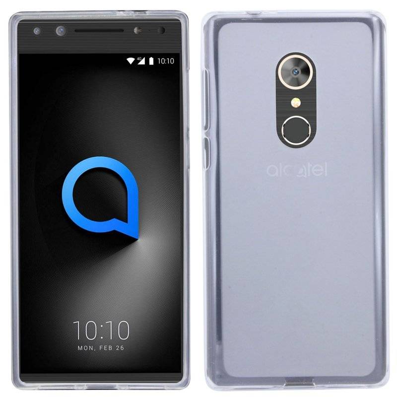 Alcatel A5 Handy Silikon Schutzhülle Cover Case Transparent