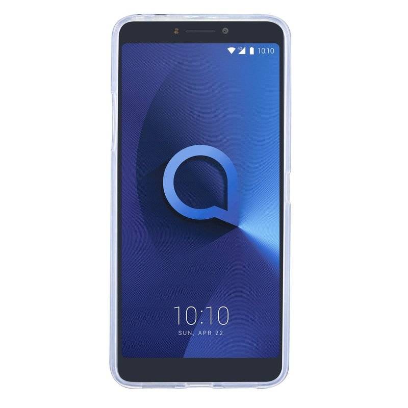 Alcatel 3V Handy Silikon Schutzhülle Cover Case Transparent