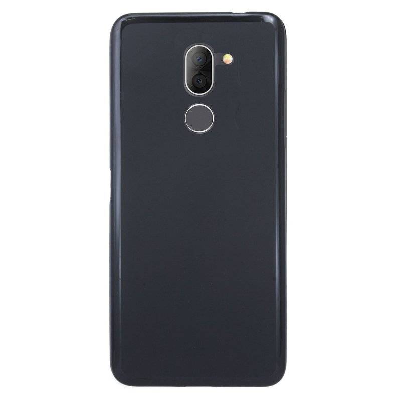 Alcatel 3X Handy Silikon Schutzhülle Cover Case Schwarz