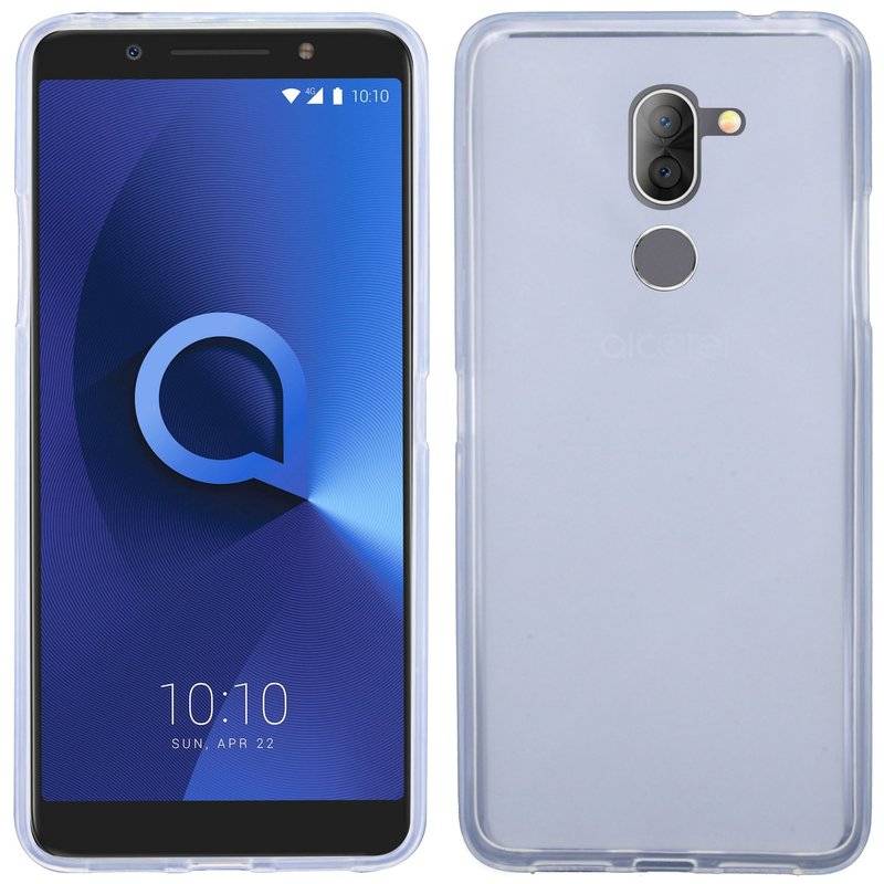 Alcatel 3X Handy Silikon Schutzhülle Cover Case Transparent