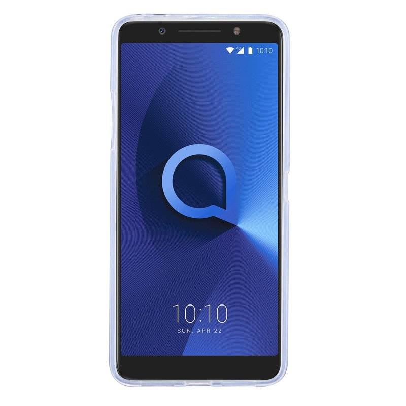 Alcatel 3X Handy Silikon Schutzhülle Cover Case Transparent