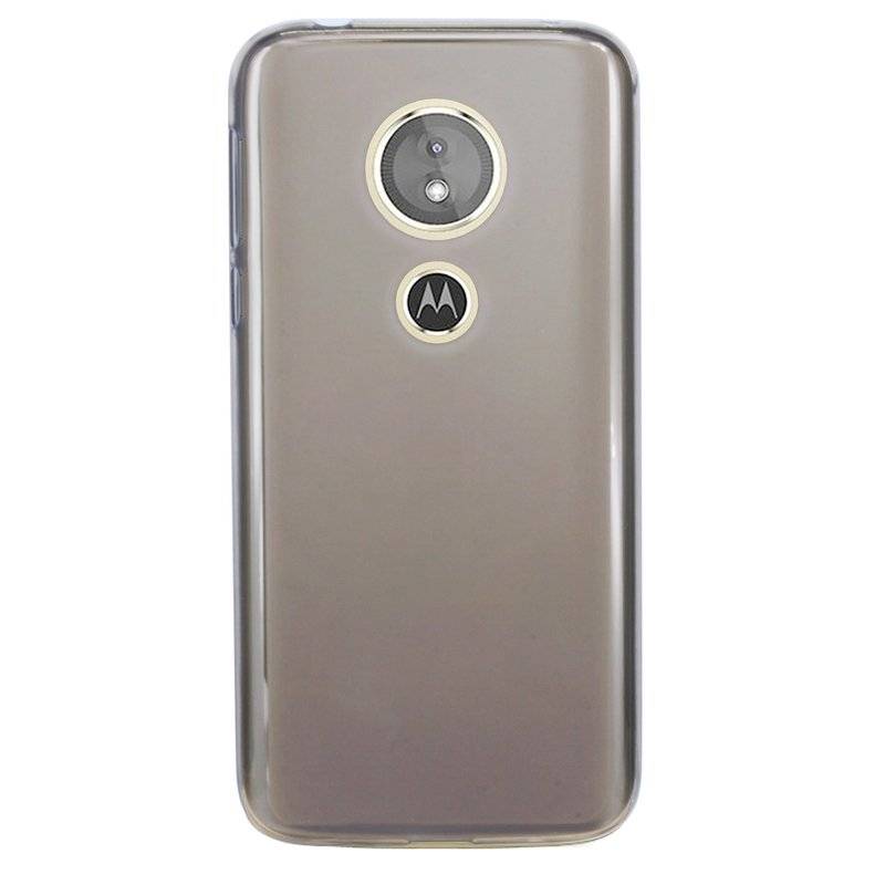 Motorola Moto E5 Plus Handy Silikon Schutzhülle Cover Case Grau