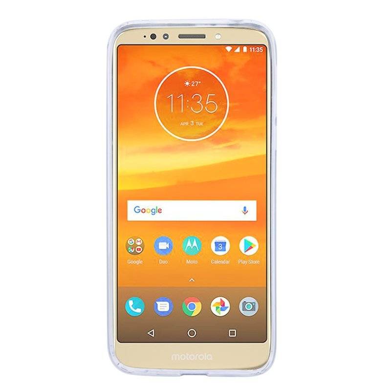 Motorola Moto E5 Plus Handy Silikon Schutzhülle Cover Case Transparent