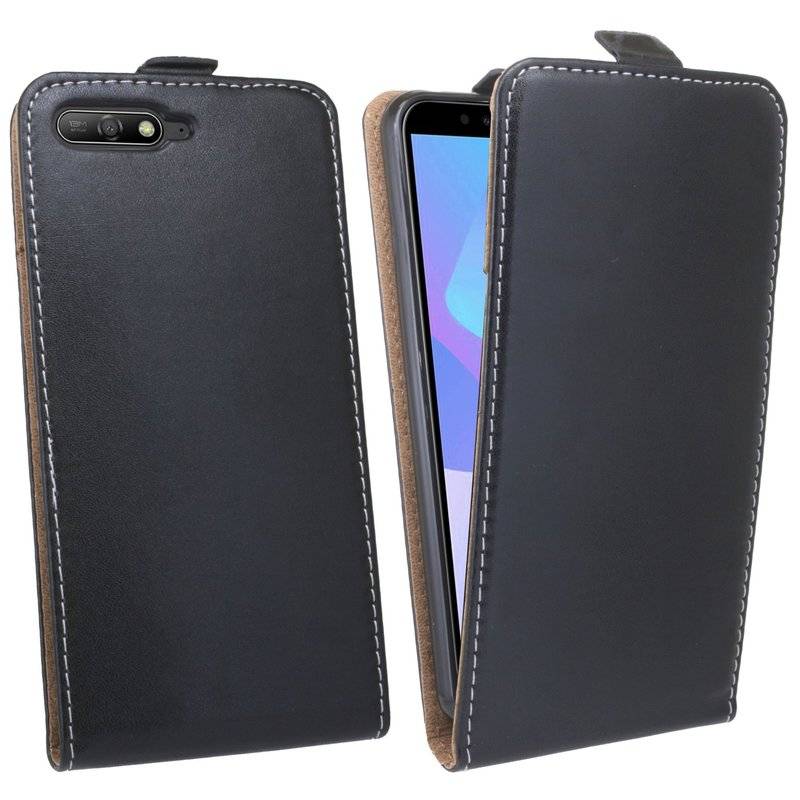 Honor 7A Handyhülle Tasche Flip Case Smartphone Schutzhülle Schwarz