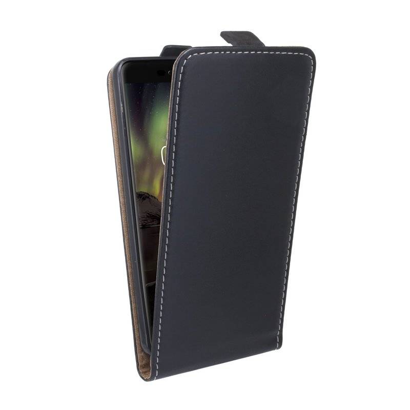 Nokia 6.1 2018 Handyhülle Tasche Flip Case Smartphone Schutzhülle Schwarz