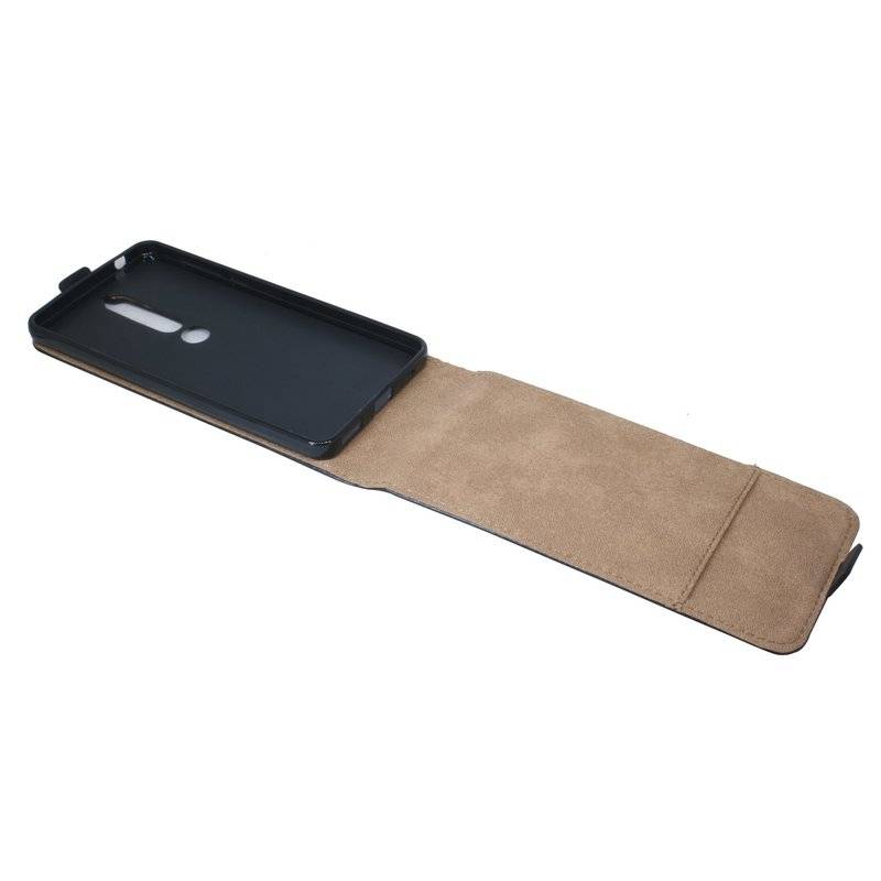 Nokia 6.1 2018 Handyhülle Tasche Flip Case Smartphone Schutzhülle Schwarz