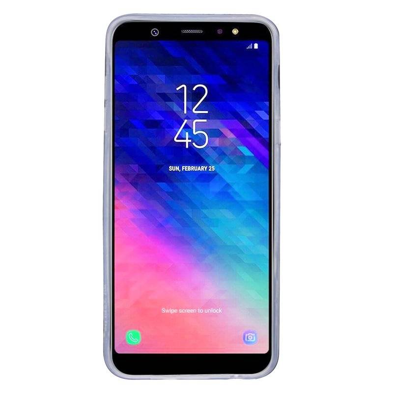 Samsung Galaxy A6 Plus Handy Silikon Schutzhülle Cover Case Transparent