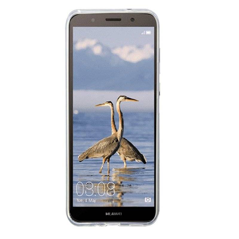 Huawei Y5 2018 Handy Silikon Schutzhülle Cover Case Transparent