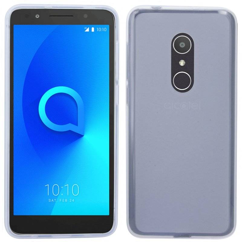 Alcatel 1X Handy Silikon Schutzhülle Cover Case Transparent
