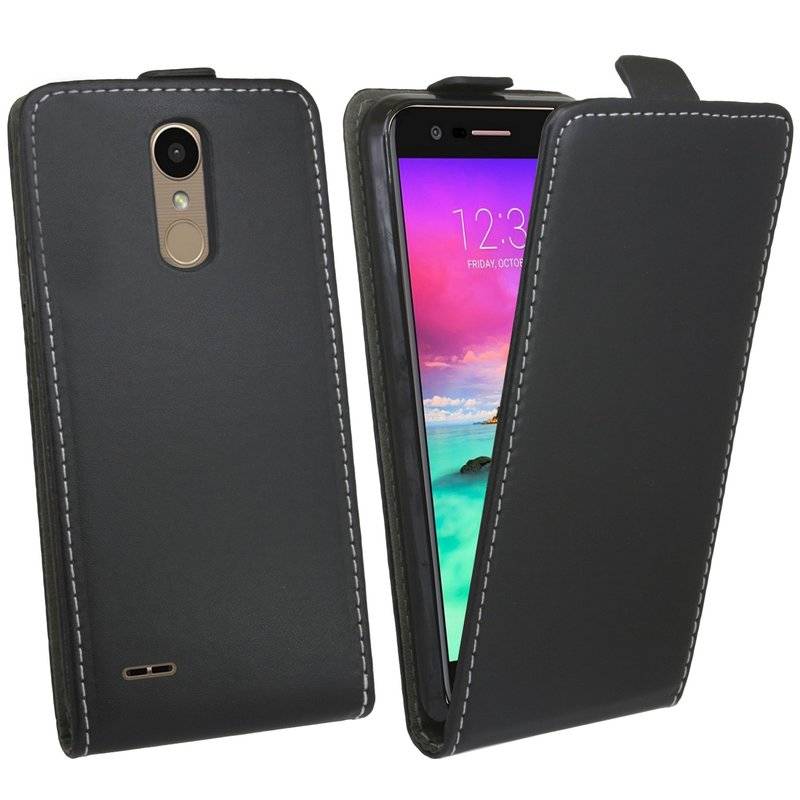 LG K11 Handyhülle Tasche Flip Case Smartphone Schutzhülle Schwarz
