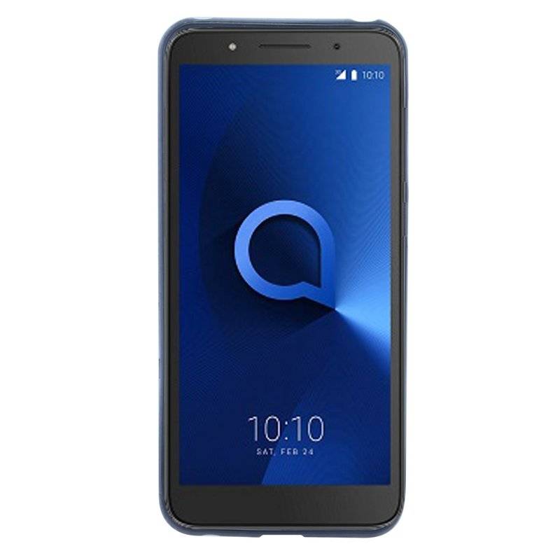 Alcatel 1C Handy Silikon Schutzhülle Cover Case Schwarz