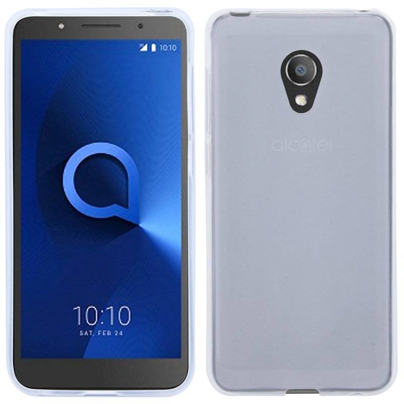 Alcatel 1C Handy Silikon Schutzhülle Cover Case Transparent
