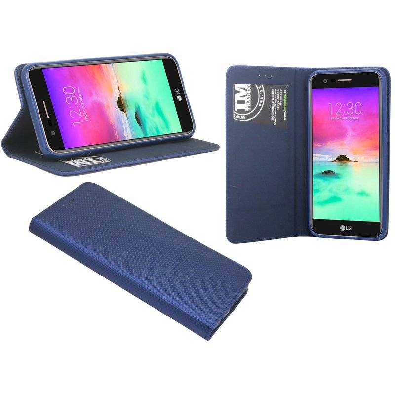 LG K11 Handyhülle Tasche Flip Case Smartphone Schutzhülle Blau