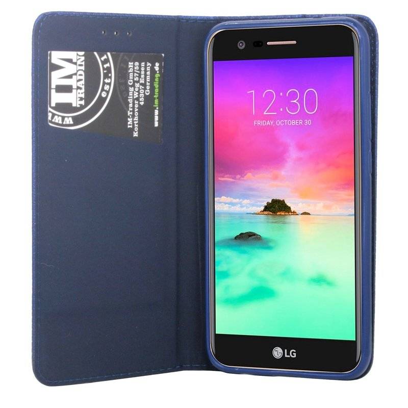 LG K11 Handyhülle Tasche Flip Case Smartphone Schutzhülle Blau
