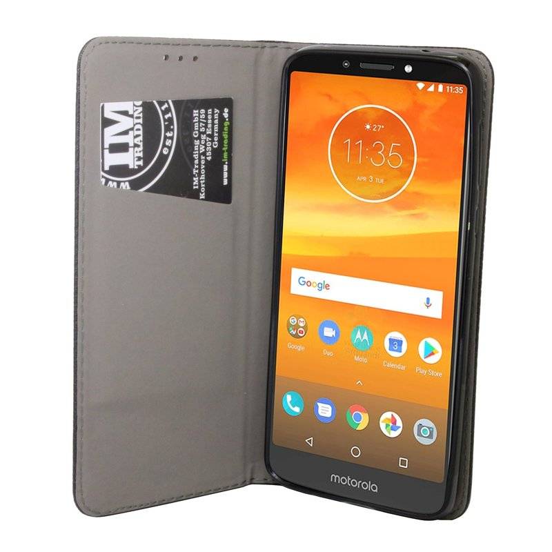Motorola Moto E5 Plus Handyhülle Tasche Flip Case Smartphone Schutzhülle
