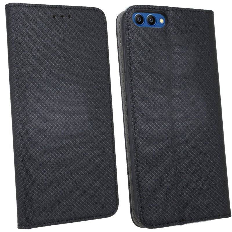 Honor View 10 Handyhülle Tasche Flip Case Smartphone Schutzhülle Schwarz