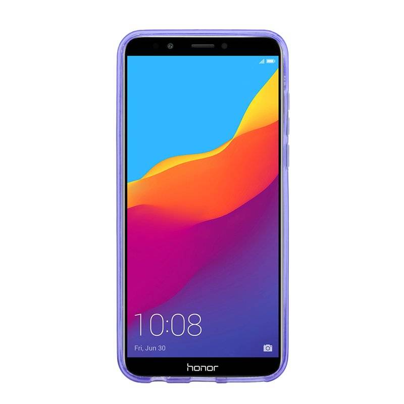 Honor 7C Handy Silikon Schutzhülle Cover Case Lila
