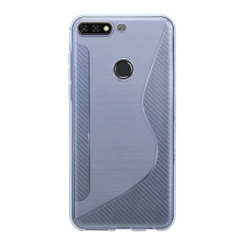 Honor 7C Handy Silikon Schutzhülle Cover Case Transparent