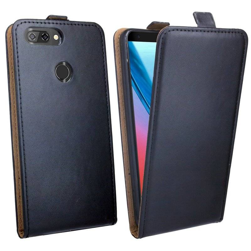 ZTE Blade V9 Handyhülle Tasche Flip Case Smartphone Schutzhülle Schwarz