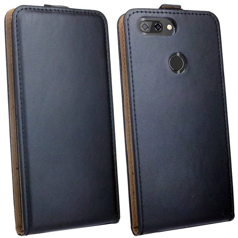 ZTE Blade V9 Handyhülle Tasche Flip Case Smartphone Schutzhülle Schwarz