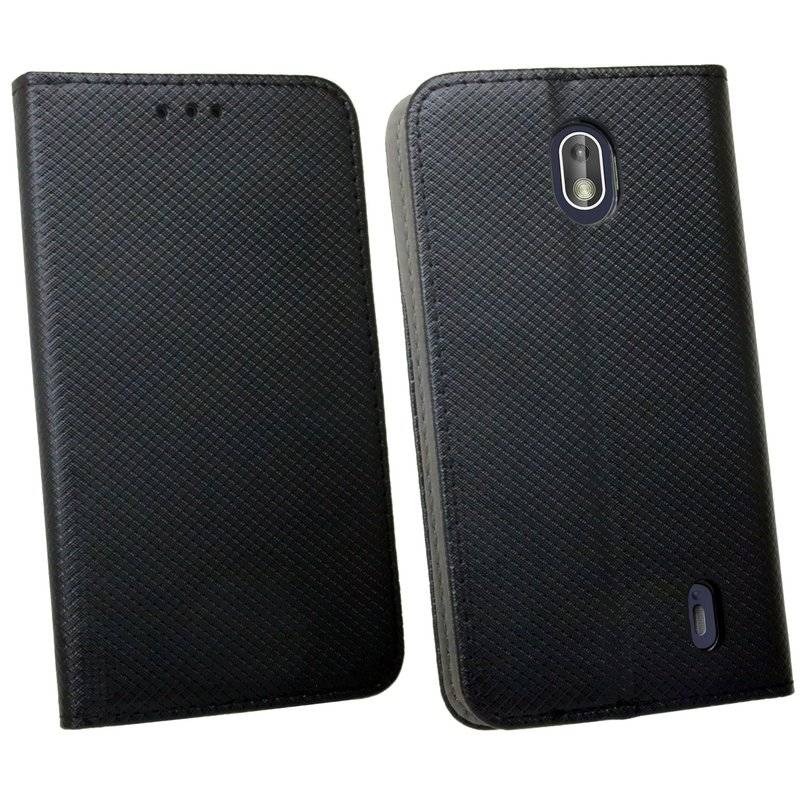 Nokia 1 Handyhülle Tasche Flip Case Smartphone Schutzhülle Schwarz