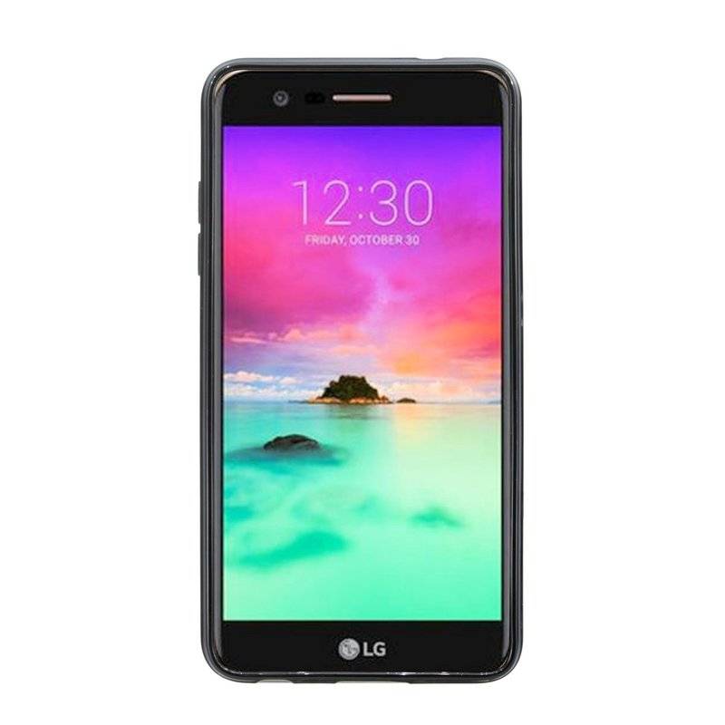 LG K11 Handy Silikon Schutzhülle Cover Case Schwarz
