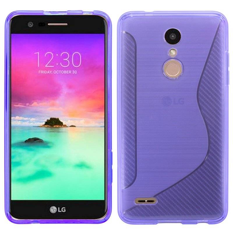 LG K11 Handy Silikon Schutzhülle Cover Case Schwarz