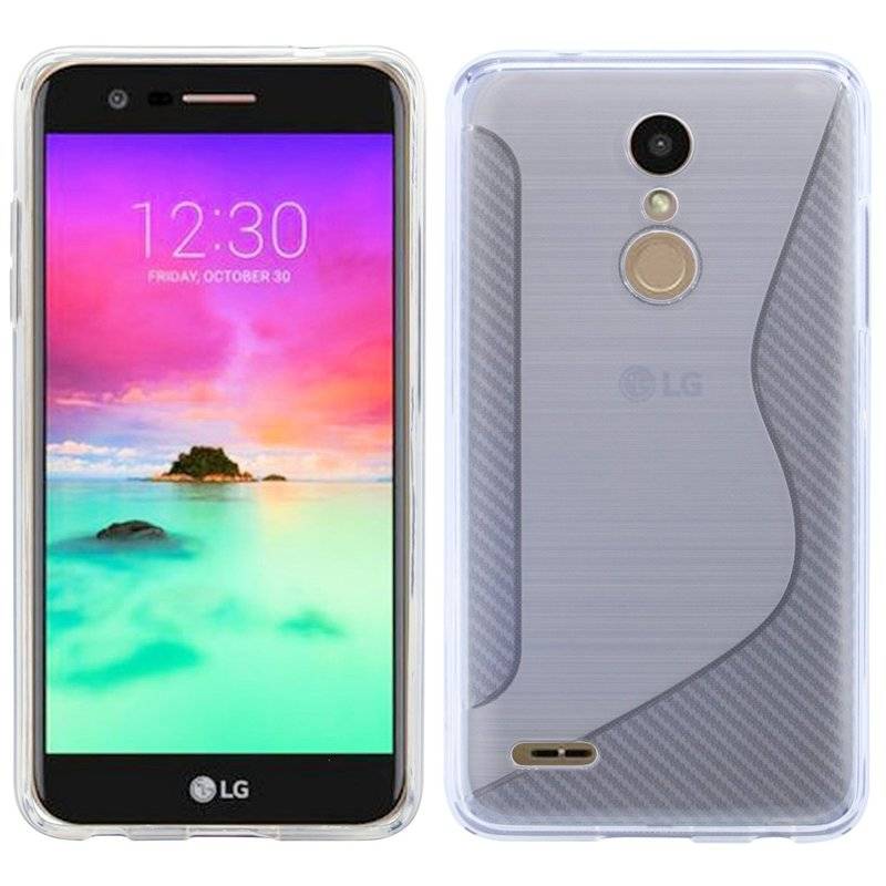 LG K11 Handy Silikon Schutzhülle Cover Case Tranparent