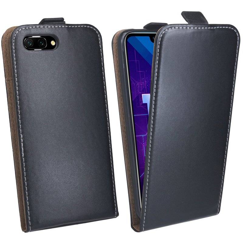 Honor 10 Handyhülle Tasche Flip Case Smartphone Schutzhülle Schwarz