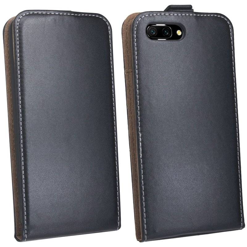 Honor 10 Handyhülle Tasche Flip Case Smartphone Schutzhülle Schwarz