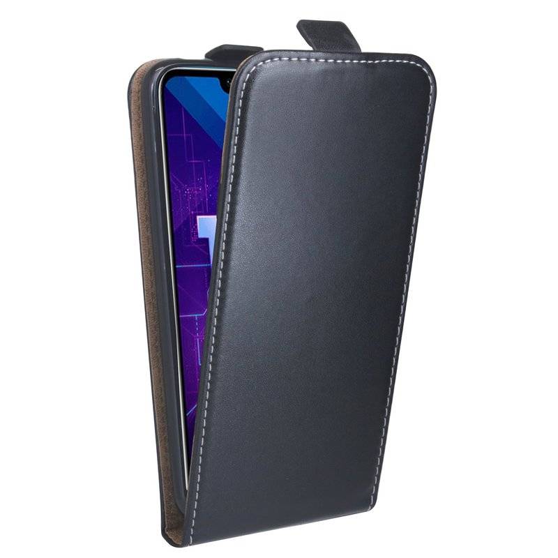 Honor 10 Handyhülle Tasche Flip Case Smartphone Schutzhülle Schwarz