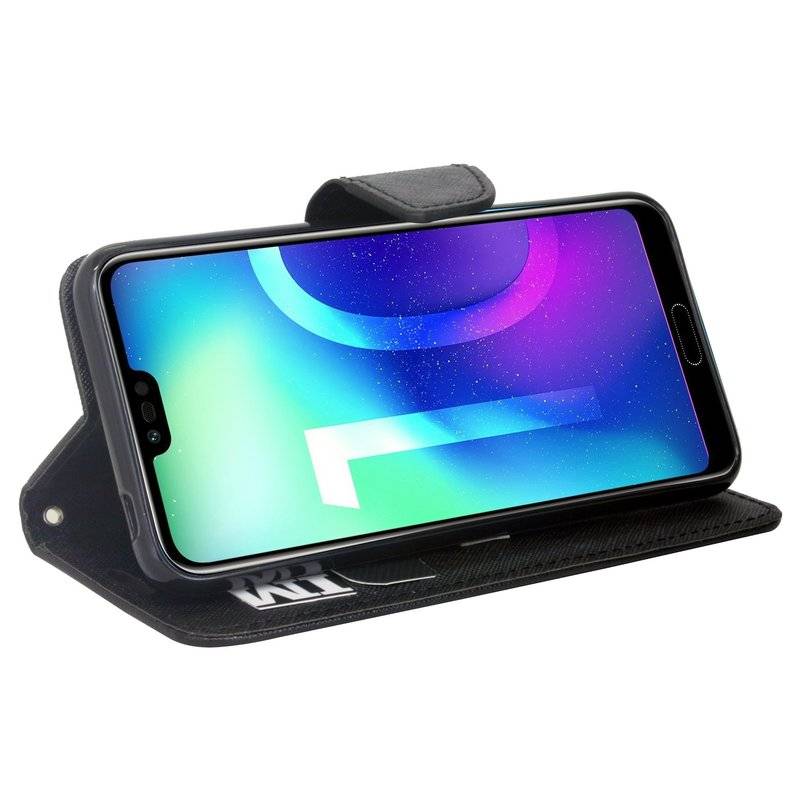 Honor 10 Handyhülle Tasche Flip Case Smartphone Schutzhülle Schwarz