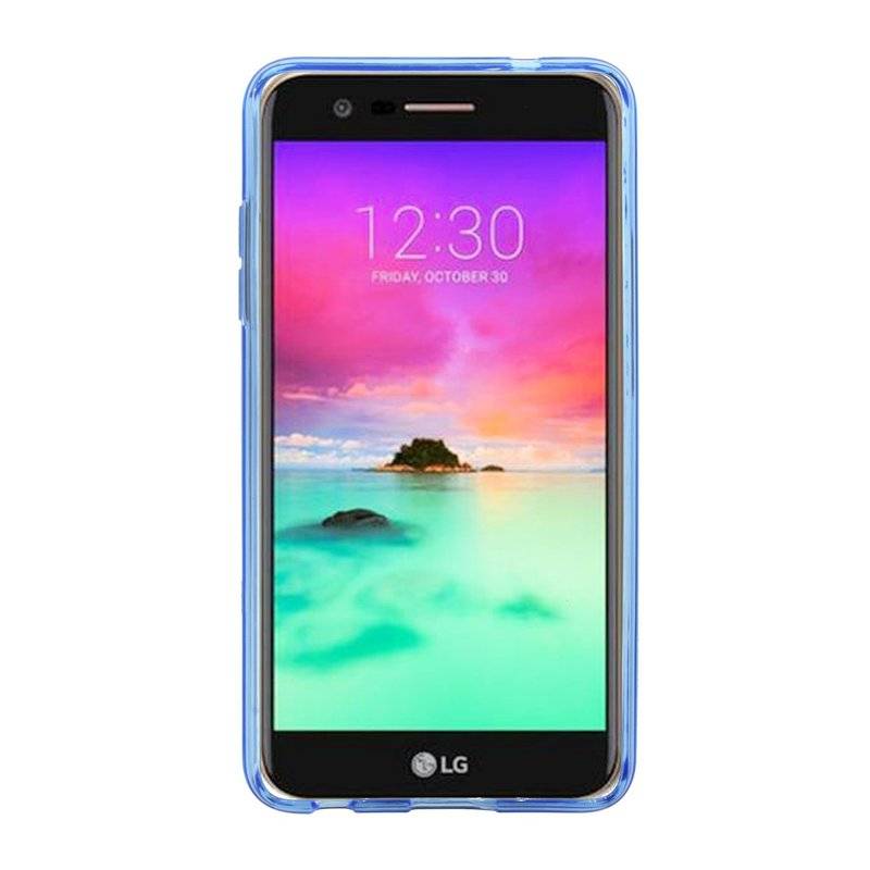 LG K9 Handy Silikon Schutzhülle Cover Case Blau