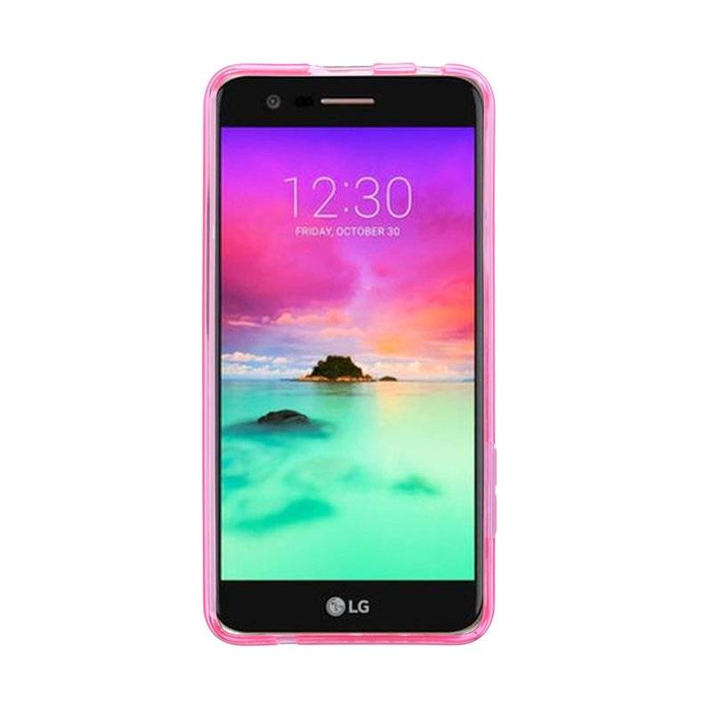 LG K9 Handy Silikon Schutzhülle Cover Case Pink