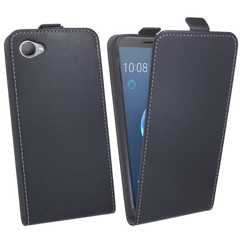 HTC Desire 12 Handyhülle Tasche Flip Case Smartphone Schutzhülle Schwarz