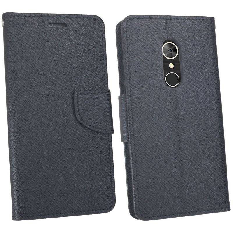 Alcatel 5 Handyhülle Tasche Flip Case Smartphone Schutzhülle Schwarz