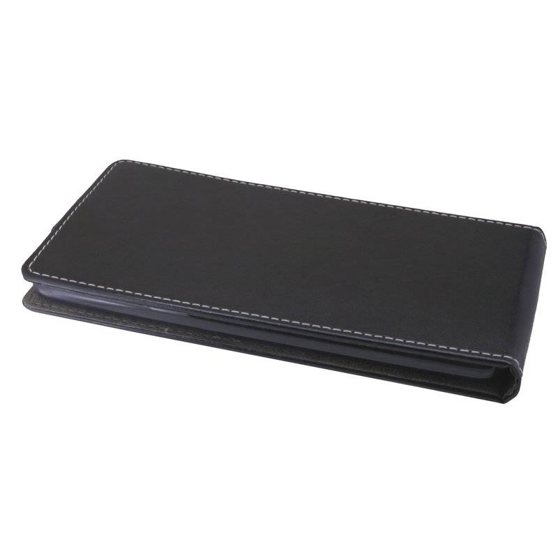 Alcatel 3C Handyhülle Tasche Flip Case Smartphone Schutzhülle Schwarz