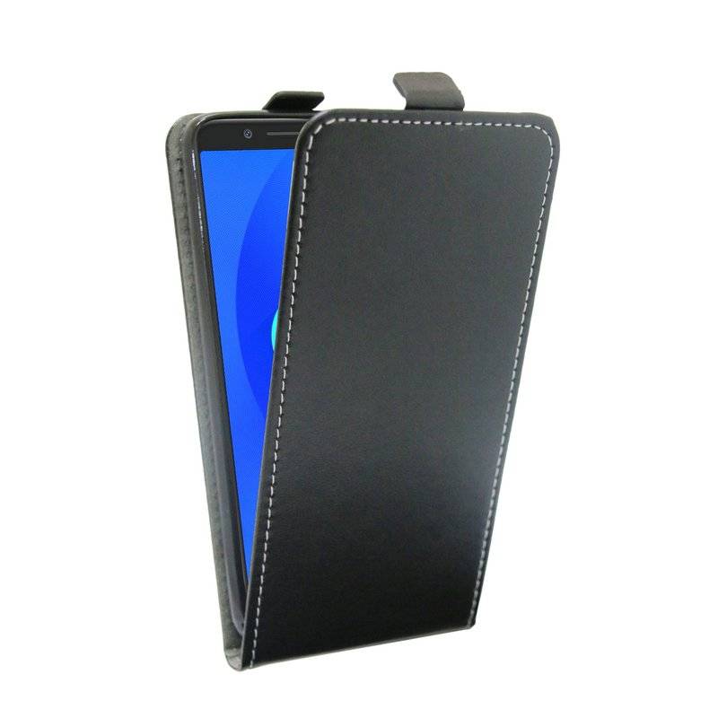 Alcatel 3X Handyhülle Tasche Flip Case Smartphone Schutzhülle Schwarz