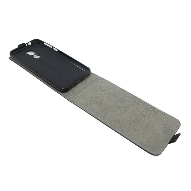 Alcatel 3X Handyhülle Tasche Flip Case Smartphone Schutzhülle Schwarz