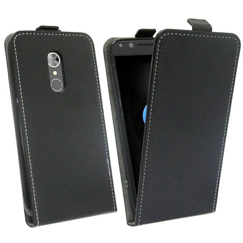 Alcatel 5 Handyhülle Tasche Flip Case Smartphone Schutzhülle Schwarz