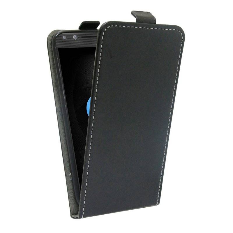 Alcatel 5 Handyhülle Tasche Flip Case Smartphone Schutzhülle Schwarz