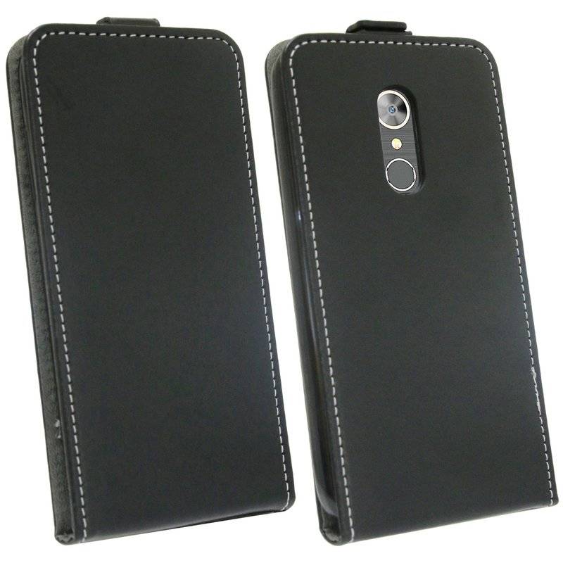Alcatel 5 Handyhülle Tasche Flip Case Smartphone Schutzhülle Schwarz