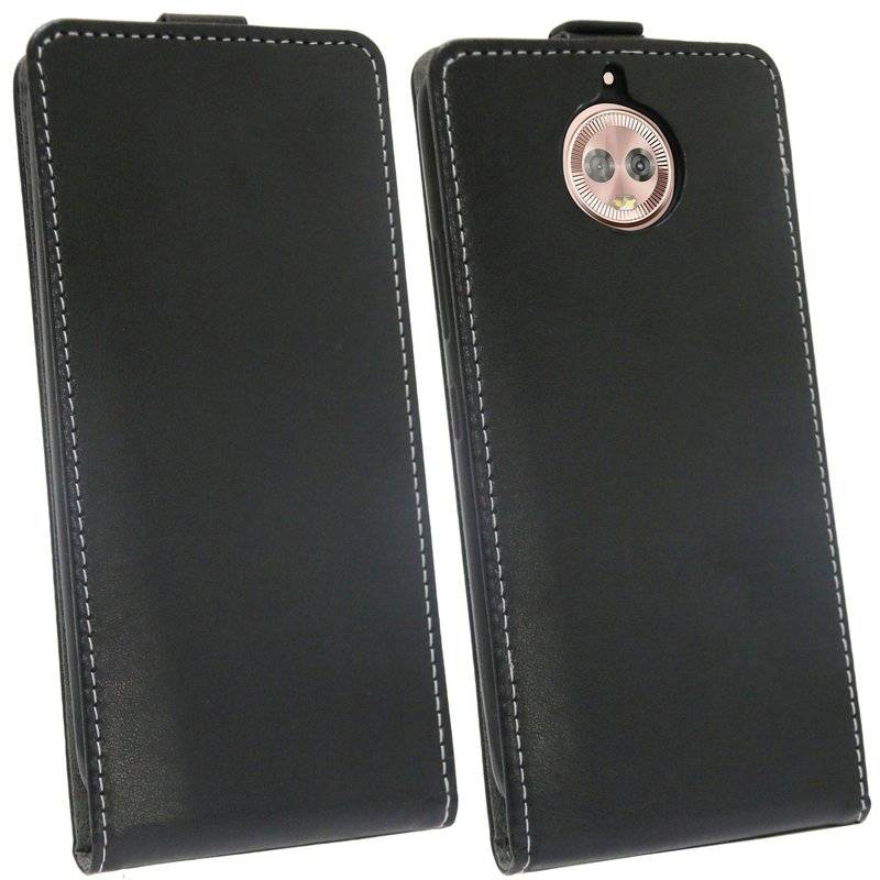 Motorola Moto G6 Handyhülle Tasche Flip Case Smartphone Schutzhülle Schwarz
