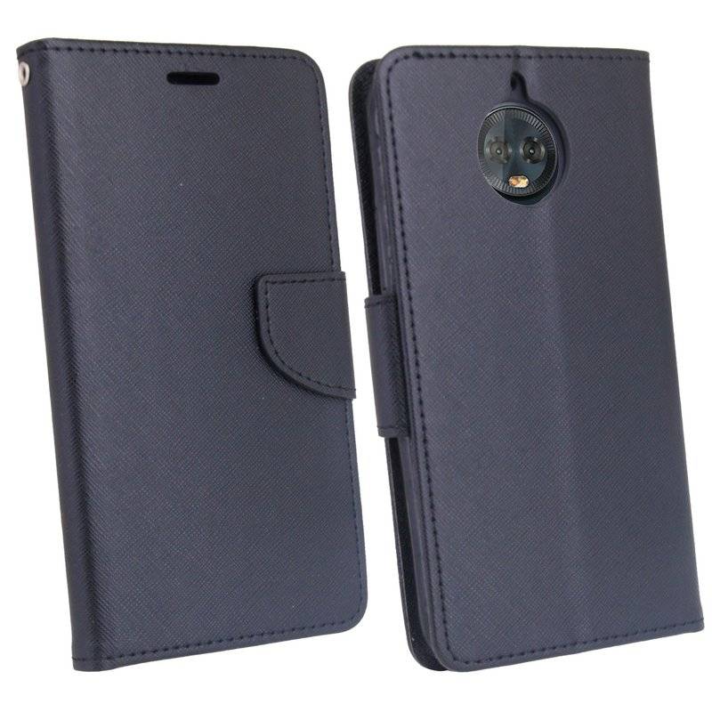 Motorola Moto G6 Handyhülle Tasche Flip Case Smartphone Schutzhülle Schwarz