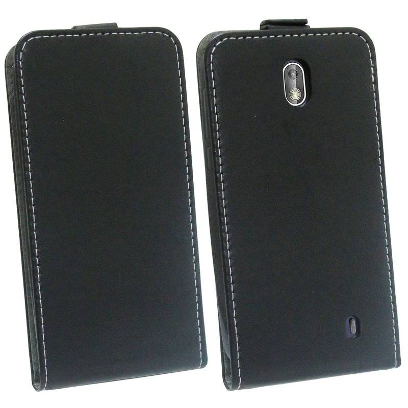 Nokia 1 Handyhülle Tasche Flip Case Smartphone Schutzhülle Schwarz