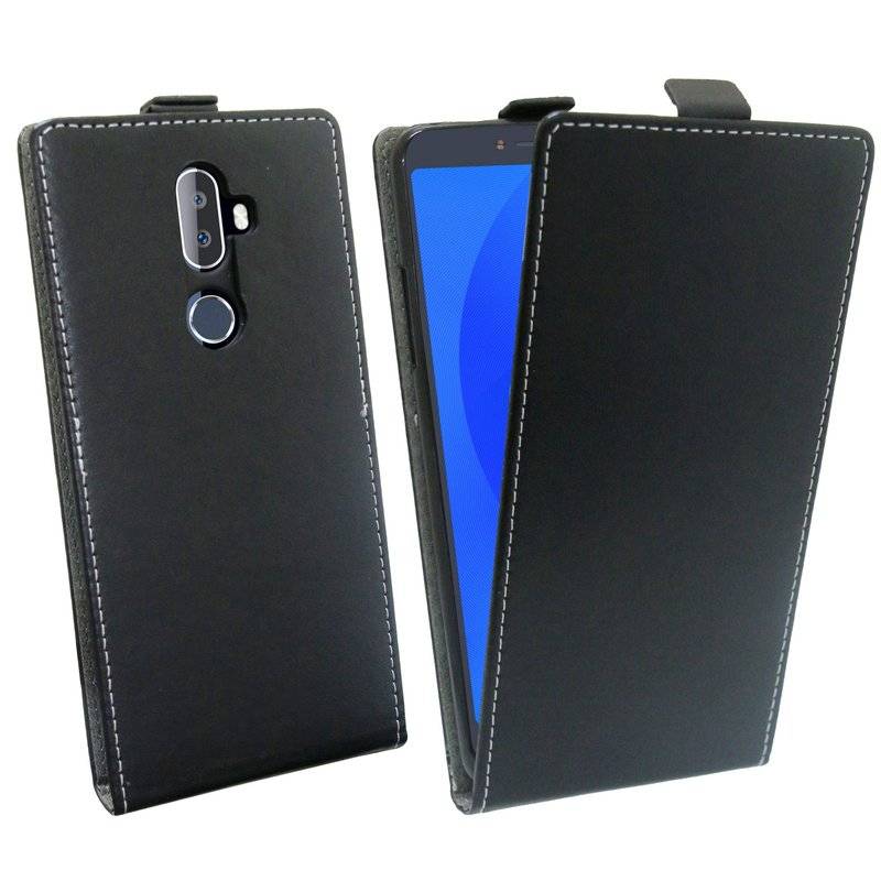 Alcatel 3V Handyhülle Tasche Flip Case Smartphone Schutzhülle Schwarz