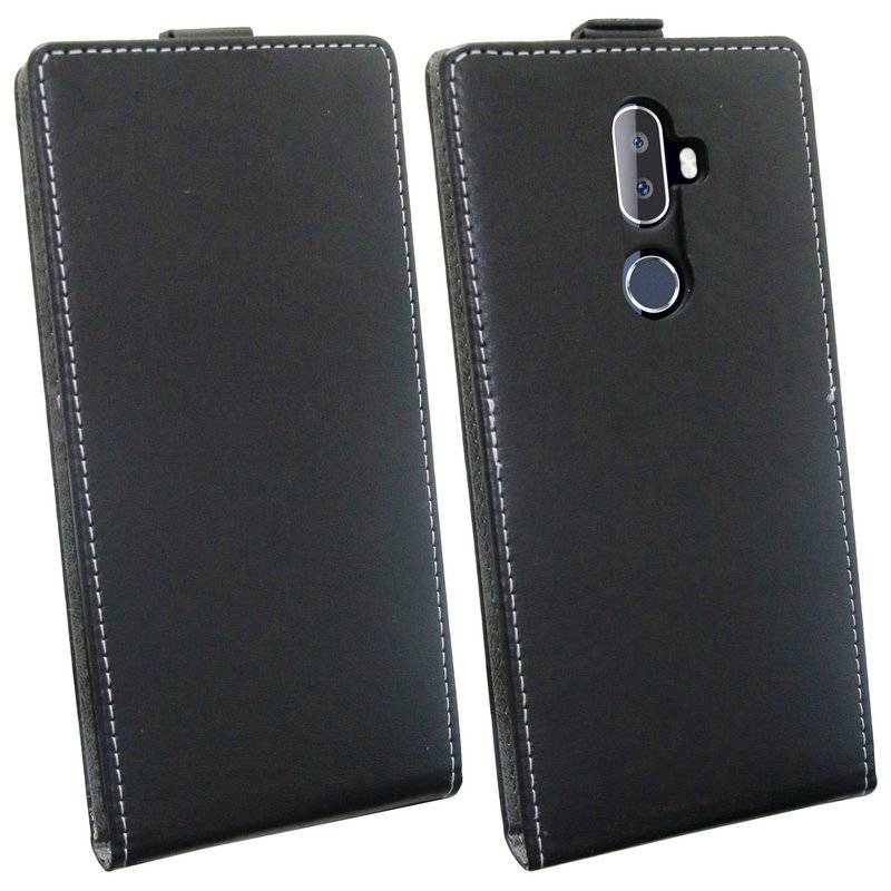 Alcatel 3V Handyhülle Tasche Flip Case Smartphone Schutzhülle Schwarz