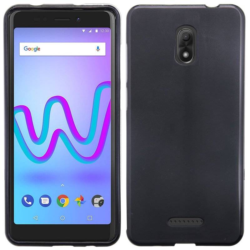 Wiko Jerry 3 Handy Silikon Schutzhülle Cover Case Schwarz